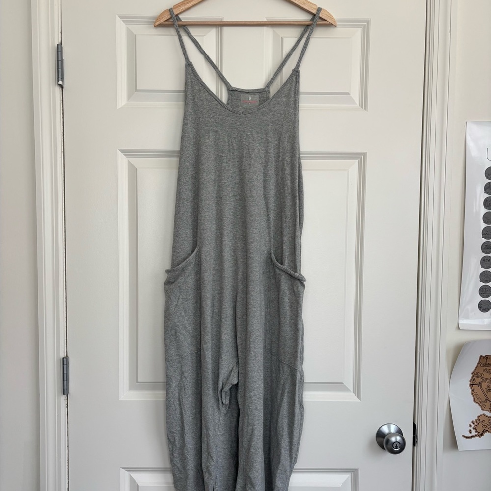 Free people hot shot onesie gray size small